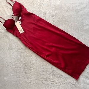 Oh Polly Red Midi Dress